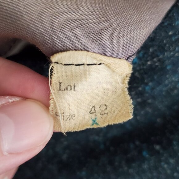 Vintage Lockburne By Locketz Wool Blend Overcoat Size 42 Dark Grey 50" Long - Picture 4 of 12